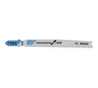 Bosch Lama per seghetto alternativo T 123 XF Progressor for Metal per lamiere di acciaio – 1 pezzo