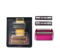 Set Lamina E Lame, Compatibile Con Il Rasoio BaByliss PRO, FXFS2 | Set di ricambio Gold for la manutenzione del rasoio cordless in metallo a doppia lamina(PINK)