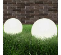 vidaXL Set Lampade a LED Sferiche 4 pz 25 cm in PMMA