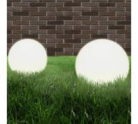 Set Lampade a LED Sferiche 4 pz 40 cm in PMMA