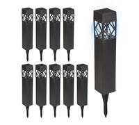 Set lampade solari kit luci giardino faretti lampioncini LED lanterne 41x6x6 cm