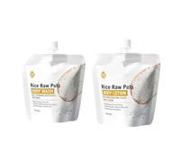 Set Latte per il Corpo al Riso, Moisturizing Body Wash, Deterge Delicatamente ed Esfolia, Allevia la Secchezza e la Desquamazione, Lascia la Pelle Morbida, Liscia ed Elastica