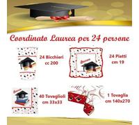 Set Laurea per 24 persone