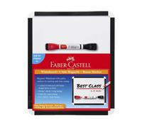 Set lavagna magnetica Faber Castell con pennarello singolo A4 a base d'acqua non
