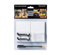 Set lavagne scrivibili tag + pennarello+ 4 supporti con punta + 2 supporti trasp