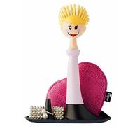 Set Lavapiatti 3 in 1 "Dolls" Vigar Spazzola lilla Spugna rosa Porta Anelli