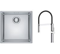Set lavello in acciaio Franke Maris 122.0525.224, rubinetto da cucina Oltens Borga 35207100