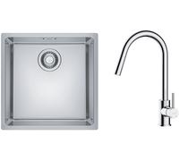 Set lavello in acciaio Franke Maris 122.0525.224, rubinetto da cucina Oltens Litla 35204100