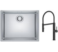 Set lavello in acciaio Franke Maris 122.0525.271, rubinetto da cucina Oltens Borga 35207300