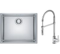 Set lavello in acciaio Franke Maris 122.0525.271, rubinetto da cucina Oltens Duf 35203100