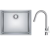 Set lavello in acciaio Franke Maris 122.0525.271, rubinetto da cucina Oltens Litla 35204100