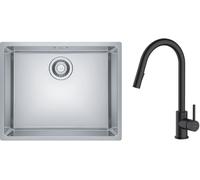 Set lavello in acciaio Franke Maris 122.0525.271, rubinetto da cucina Oltens Litla 35204300