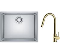 Set lavello in acciaio Franke Maris 122.0525.271, rubinetto da cucina Oltens Litla 35204800
