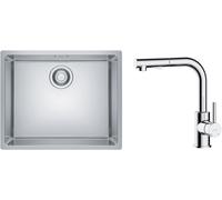 Set lavello in acciaio Franke Maris 122.0525.271, rubinetto da cucina Oltens Myvat 35205100