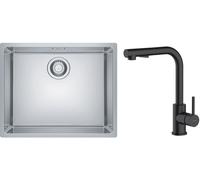 Set lavello in acciaio Franke Maris 122.0525.271, rubinetto da cucina Oltens Myvat 35205300