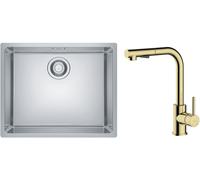 Set lavello in acciaio Franke Maris 122.0525.271, rubinetto da cucina Oltens Myvat 35205800