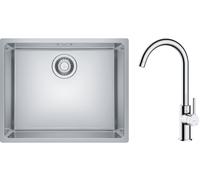 Set lavello in acciaio Franke Maris 122.0525.271, rubinetto da cucina Oltens Skafta 35206100