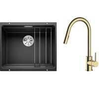 Set lavello in granito Blanco Etagon 500-U 525887, rubinetto da cucina Oltens Litla 35204800