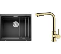 Set lavello in granito Blanco Etagon 500-U 525887, rubinetto da cucina Oltens Myvat 35205800