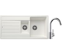 Set lavello in granito Blanco Legra 6 S 522209, rubinetto da cucina Blanco Mida 517742