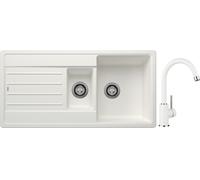 Set lavello in granito Blanco Legra 6 S 522209, rubinetto da cucina Blanco Mida 519418