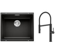 Set lavello in granito Blanco Subline 500-U 525995, rubinetto da cucina Oltens Borga 35207300