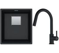 Set lavello in granito Franke Kanon 125.0529.308, rubinetto da cucina Franke Lina 115.0626.053