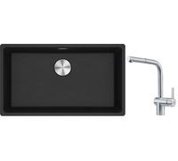 Set lavello in granito Franke Maris 125.0686.638, rubinetto da cucina Franke Atlas 115.0521.439