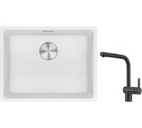 Set lavello in granito Franke Maris 125.0686.719, rubinetto da cucina Franke Atlas 115.0550.427