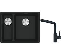 Set lavello in granito Franke Maris 125.0687.268, rubinetto da cucina Franke Urban 115.0627.523