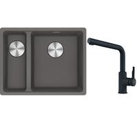 Set lavello in granito Franke Maris 125.0687.270, rubinetto da cucina Franke Urban 115.0627.523