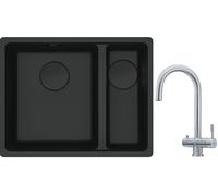 Set lavello in granito Franke Maris 125.0697.755, rubinetto da cucina Franke Eos 120.0179.979