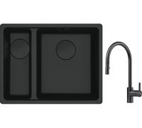 Set lavello in granito Franke Maris 125.0697.756, rubinetto da cucina Franke Eos 115.0613.671