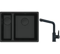 Set lavello in granito Franke Maris 125.0697.756, rubinetto da cucina Franke Urban 115.0627.523