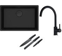 Set lavello in granito Franke Maris 125.0697.758, rubinetto da cucina Franke Lina 115.0626.020