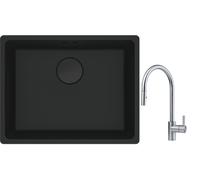 Set lavello in granito Franke Maris 125.0697.759, rubinetto da cucina Franke Eos 115.0590.045