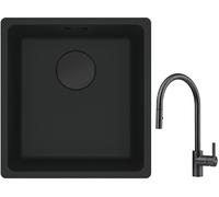 Set lavello in granito Franke Maris 125.0697.760, rubinetto da cucina Franke Eos 115.0613.671