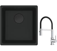 Set lavello in granito Franke Maris 125.0697.760, rubinetto da cucina Franke Lina 115.0626.085