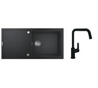 Set lavello in granito Grohe K400 31641AP0, rubinetto da cucina Grohe Start 304702430