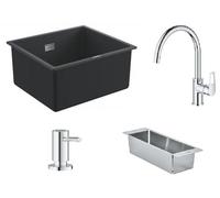 Set lavello in granito Grohe K700 31653AP0, inserto gocciolatoio Grohe 40852SD0, 31368001, 40535000