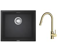 Set lavello in granito Grohe K700 31653AP0, rubinetto da cucina Oltens Litla 35204800