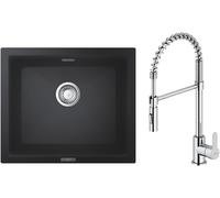 Set lavello in granito Grohe K700 31654AP0, rubinetto da cucina Oltens Duf 35203100