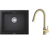 Set lavello in granito Grohe K700 31654AP0, rubinetto da cucina Oltens Litla 35204800