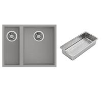 Set lavello Tegranit Teka Square 115260030, inserto gocciolatoio Teka 40199072