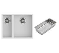 Set lavello Tegranit Teka Square 115260033, inserto gocciolatoio Teka 40199072