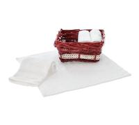 Set Lavette Bagno con Cestino Annecy Asciugamani Ospiti, Lavette Spugna Cotone per Viso Bidet, Bambini
