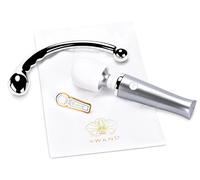 Set le Wand Mini Pleasures Vibratore Ricaricabile + Stimolatore Acciaio