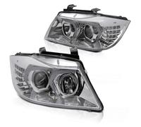 Set LED Angel Eyes Per BMW Serie 3 E90 E91 05-08 Anteriori Cromato LPBMP3