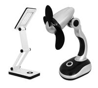 Set LED SMD Lampada Tavolo & Reception Ventilatore Mano Luce da