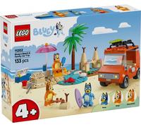 Set LEGO Bluey gita in famiglia in auto verso la spiaggia